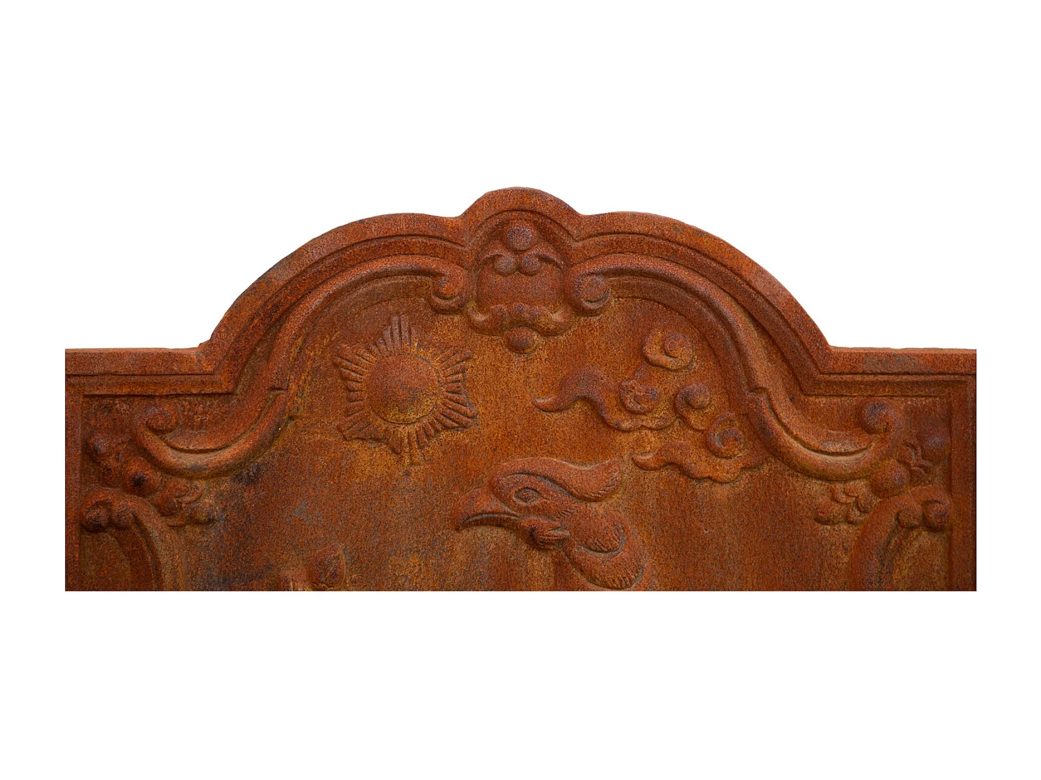 BISCOTTINI Plaque de Cheminée - Finition Fonte - Vintage - Décorative - Cheminée - Présentation - Salon - Salle à Manger - 47x2.5x46cm