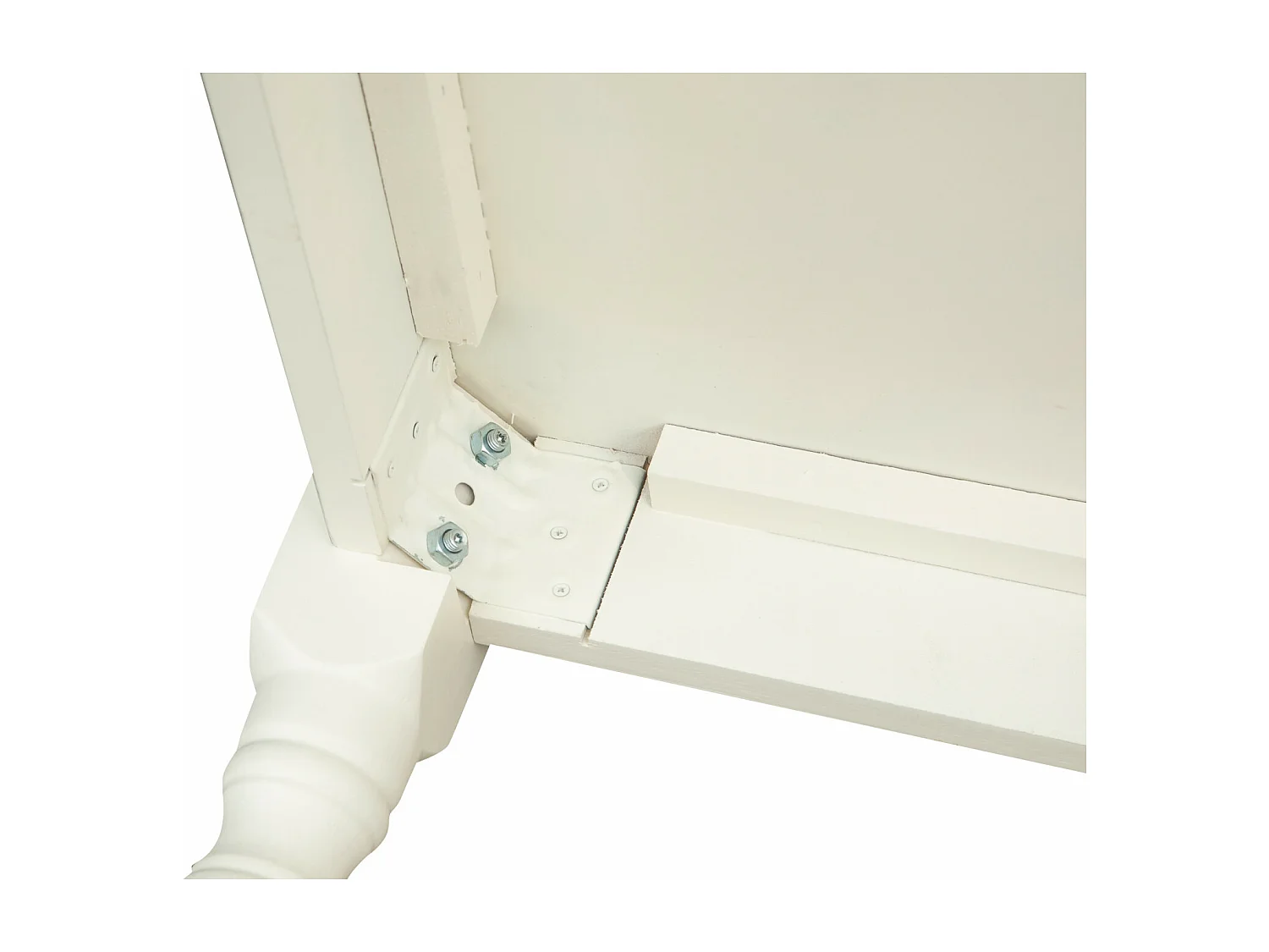 BISCOTTINI - Table - Bois massif avec finition brune et blanche - Table de salle à manger - Table de jardin - Table basse - Table de cuisine - 90x90x78 cm