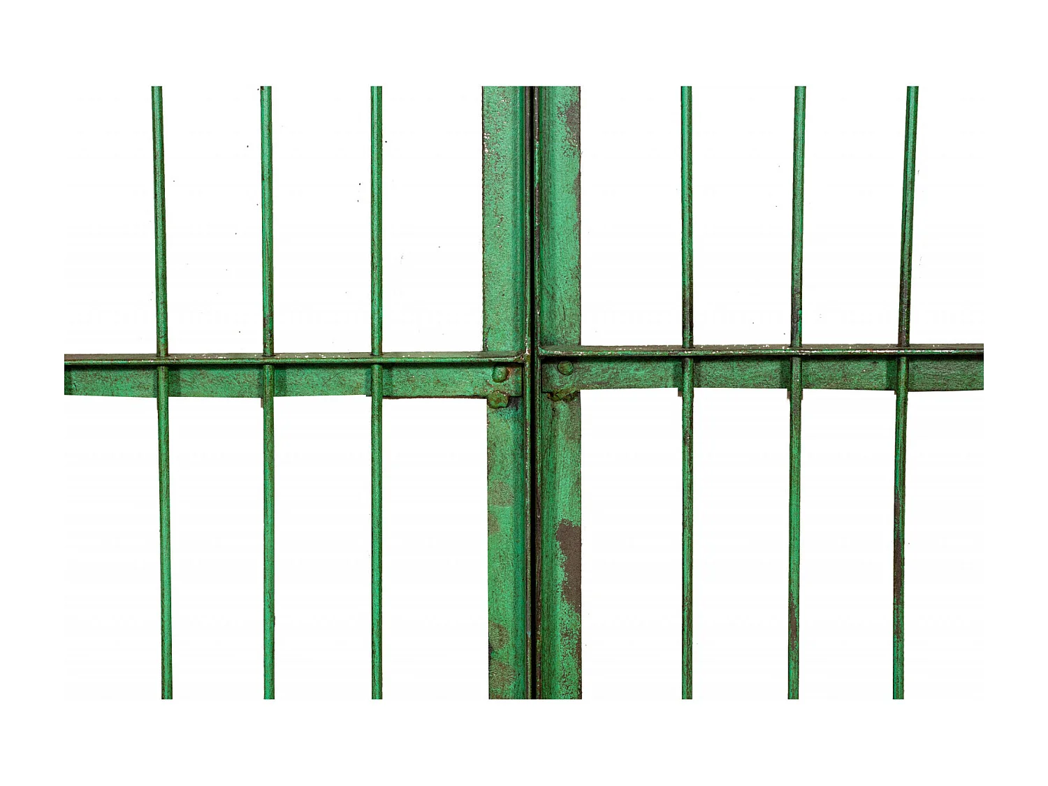 BISCOTTINI Portail - Fer Forgé Finition Antique - Clôture en Fer - Portail en Métal - Porte Décorative - Portail d'Entrée - 117x6x150cm - Une Pièce