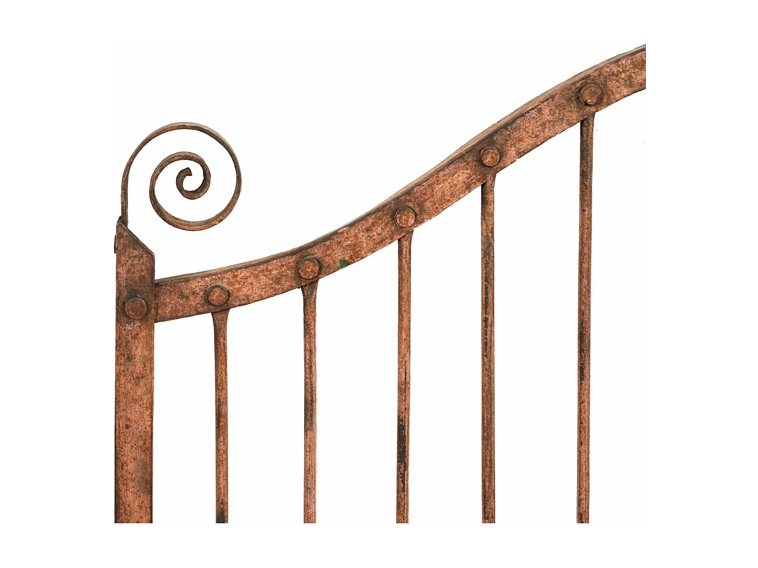 BISCOTTINI Portail - Fer Forgé Finition Antique - Clôture en Fer - Portail en Métal - Porte Décorative - Portail d'Entrée - 115x6x115cm - Une Pièce