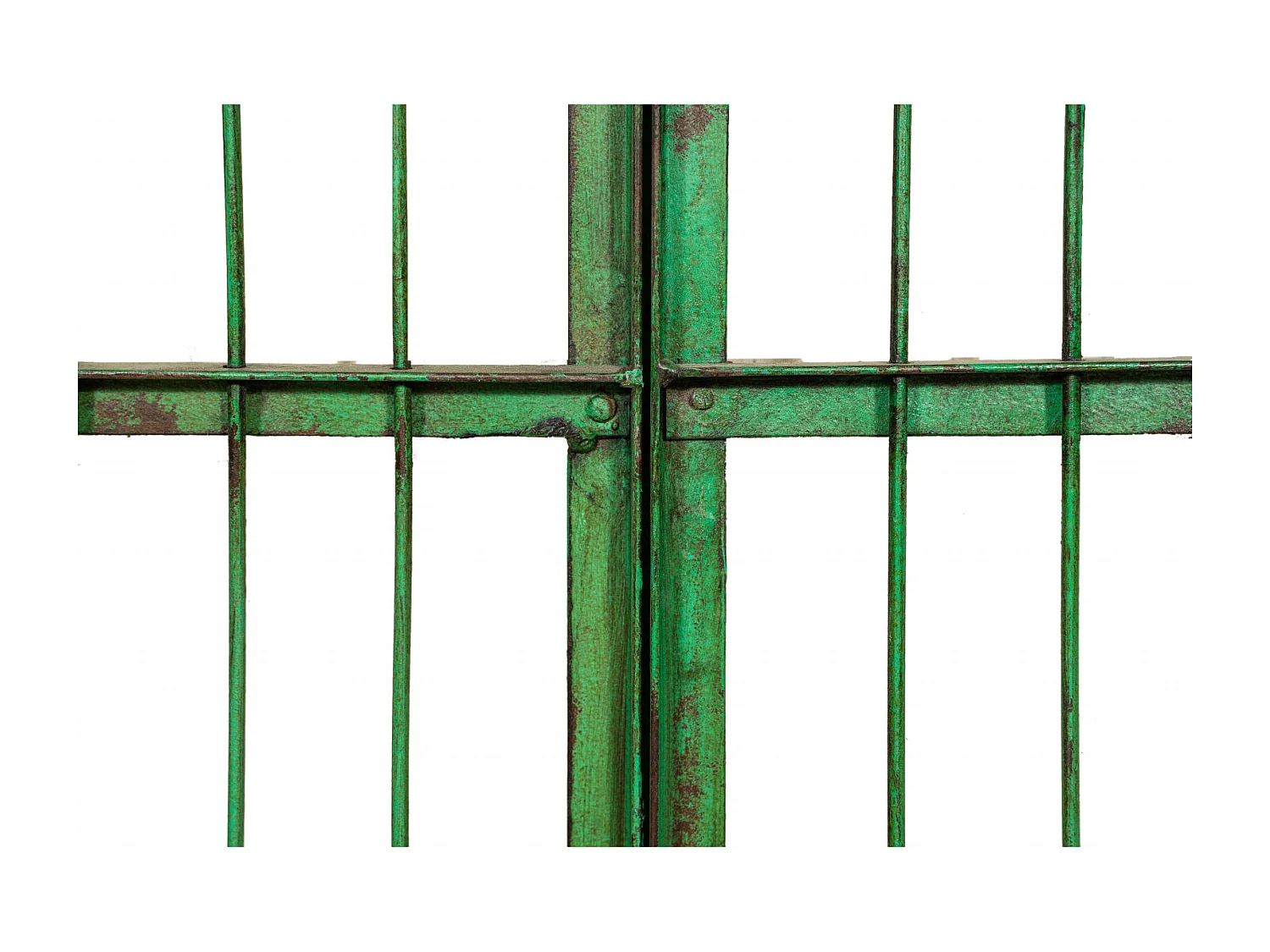 BISCOTTINI Portail - Fer Forgé Finition Antique - Clôture en Fer - Portail en Métal - Porte Décorative - Portail d'Entrée - 118x6x200cm - Une Pièce