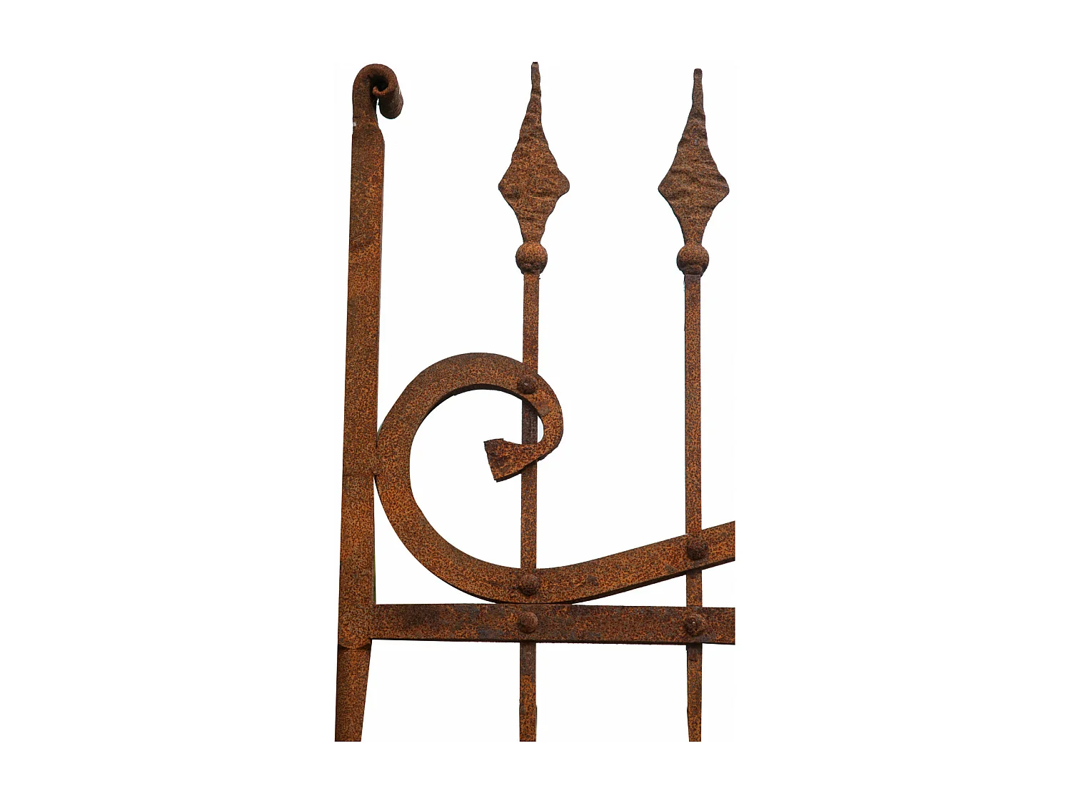 BISCOTTINI Portail - Fer Forgé Finition Antique - Clôture en Fer - Portail en Métal - Porte Décorative - Portail d'Entrée - 402x10x263cm - Une Pièce