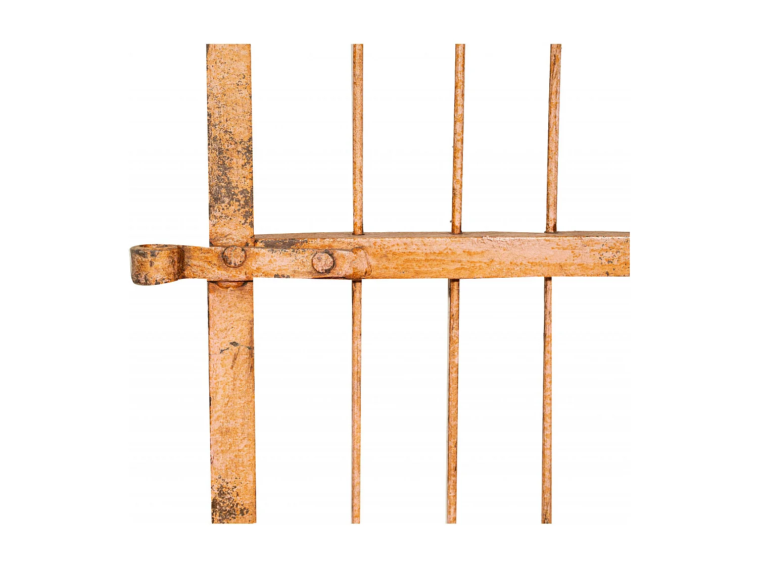 BISCOTTINI Portail - Fer Forgé Finition Antique - Clôture en Fer - Portail en Métal - Porte Décorative - Portail d'Entrée - 117x6x150cm - Une Pièce