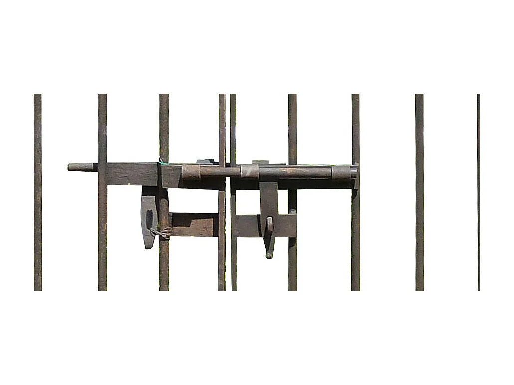 BISCOTTINI Portail - Fer Forgé Finition Antique - Clôture en Fer - Portail en Métal - Porte Décorative - Portail d'Entrée - 335x10x245cm - Une Pièce