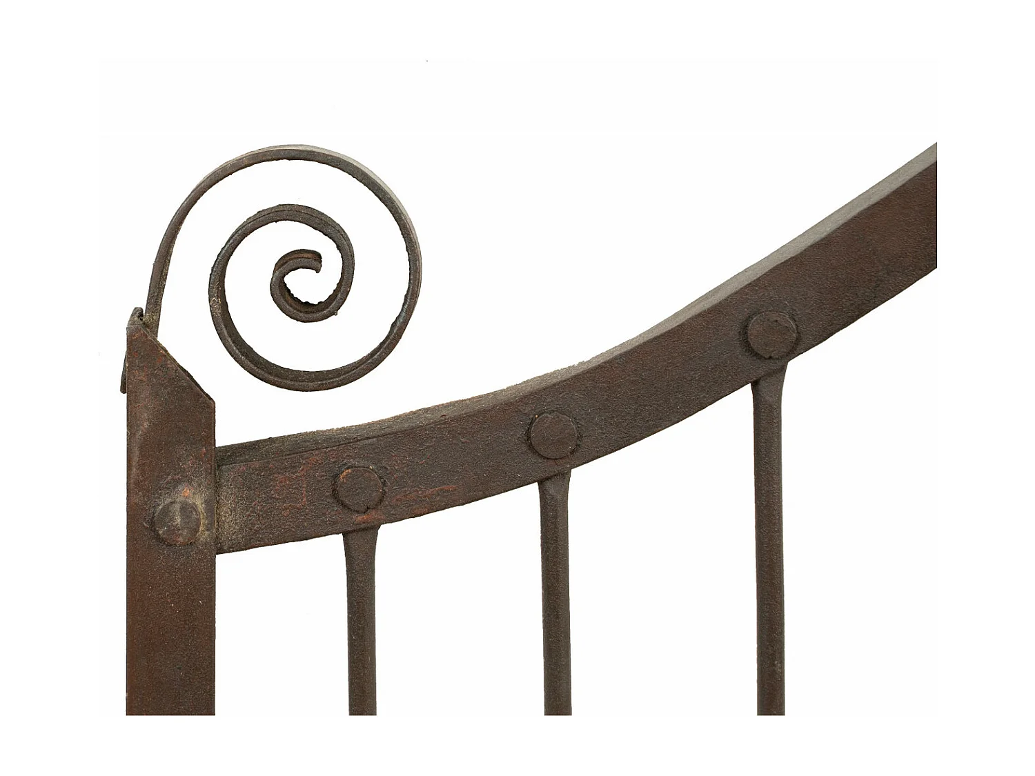 BISCOTTINI Portail - Fer Forgé Finition Antique - Clôture en Fer - Portail en Métal - Porte Décorative - Portail d'Entrée - 115x6x115cm - Une Pièce