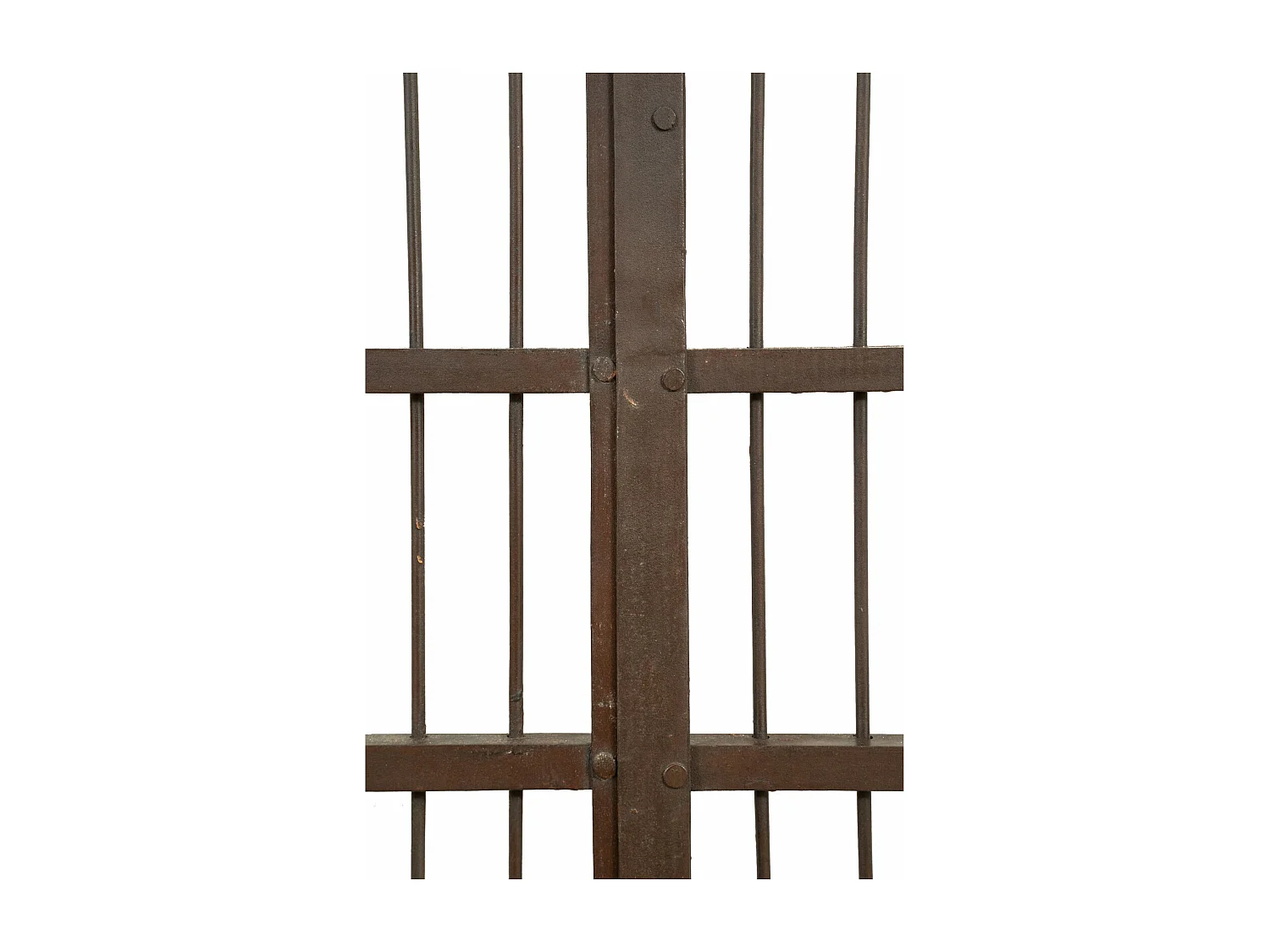 BISCOTTINI Portail - Fer Forgé Finition Antique - Clôture en Fer - Portail en Métal - Porte Décorative - Portail d'Entrée - 115x6x115cm - Une Pièce