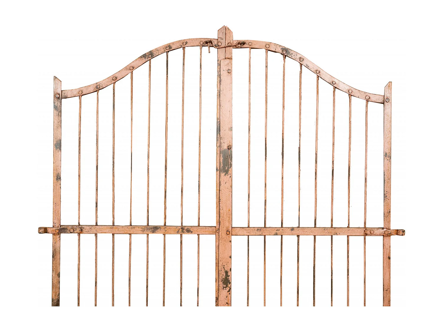 BISCOTTINI Portail - Fer Forgé Finition Antique - Clôture en Fer - Portail en Métal - Porte Décorative - Portail d'Entrée - 118x6x200cm - Une Pièce