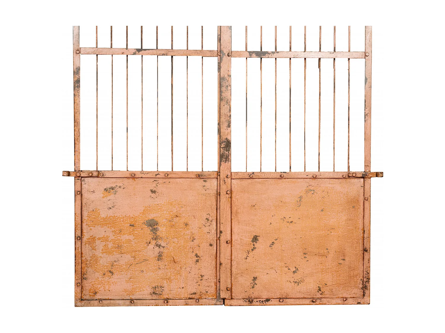 BISCOTTINI Portail - Fer Forgé Finition Antique - Clôture en Fer - Portail en Métal - Porte Décorative - Portail d'Entrée - 118x6x200cm - Une Pièce