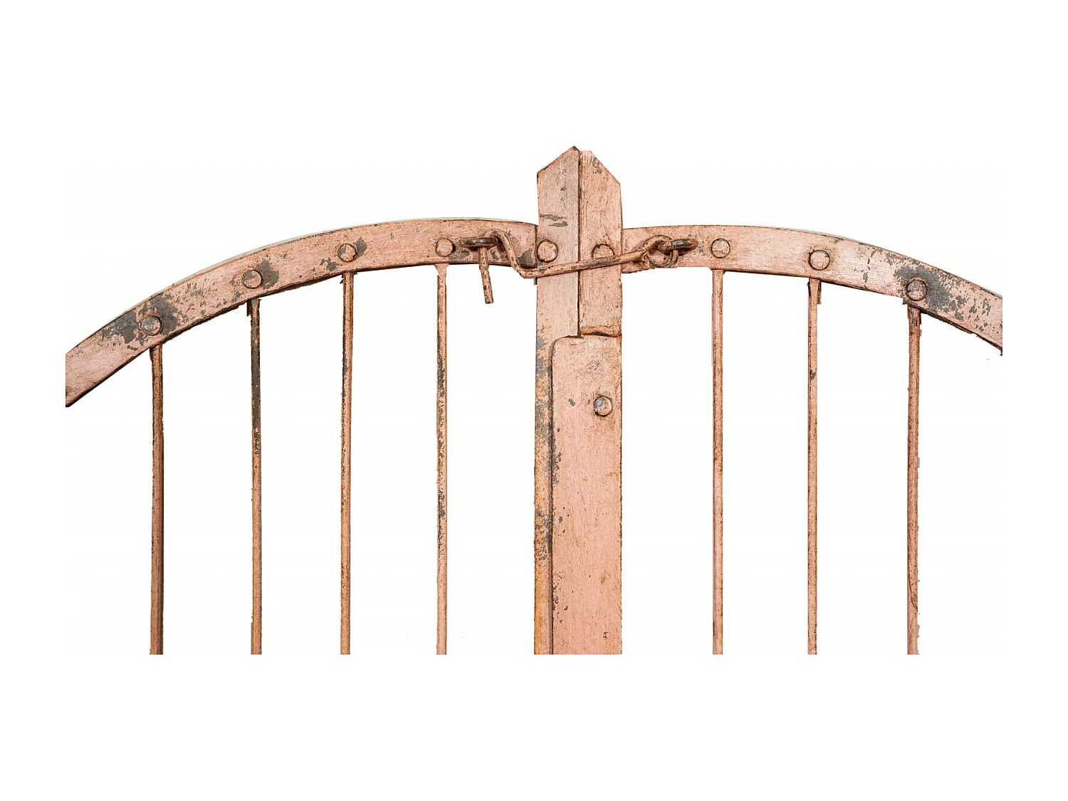 BISCOTTINI Portail - Fer Forgé Finition Antique - Clôture en Fer - Portail en Métal - Porte Décorative - Portail d'Entrée - 118x6x200cm - Une Pièce