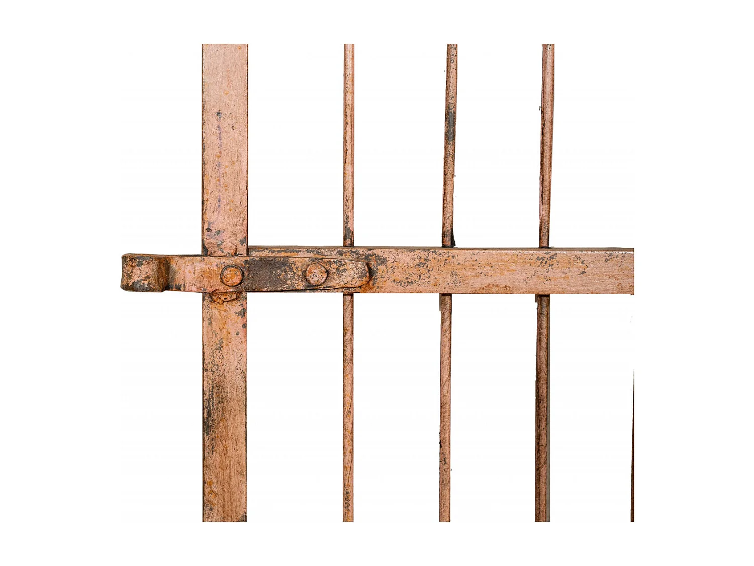 BISCOTTINI Portail - Fer Forgé Finition Antique - Clôture en Fer - Portail en Métal - Porte Décorative - Portail d'Entrée - 118x6x200cm - Une Pièce