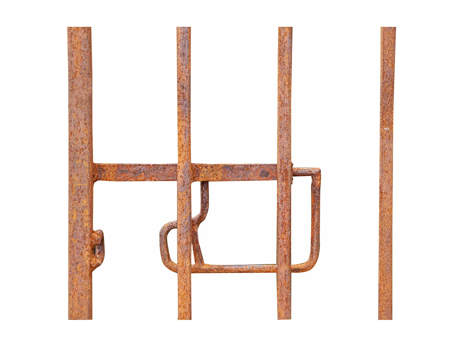 BISCOTTINI Portail en fer - Fer massif avec détails ornementaux anciens - Clôture en fer - Portail en métal - Porte décorative - Portail d'entrée  96x8x200 cm