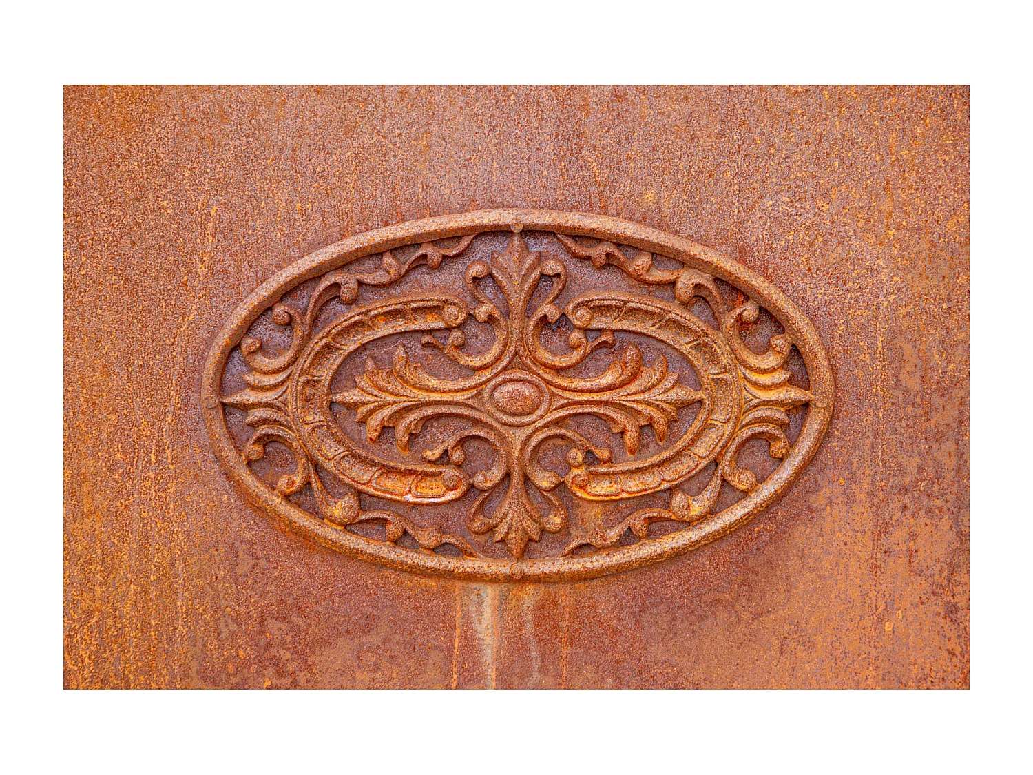 BISCOTTINI Portail en fer - Fer massif avec détails ornementaux anciens - Clôture en fer - Portail en métal - Porte décorative - Portail d'entrée  96x8x200 cm