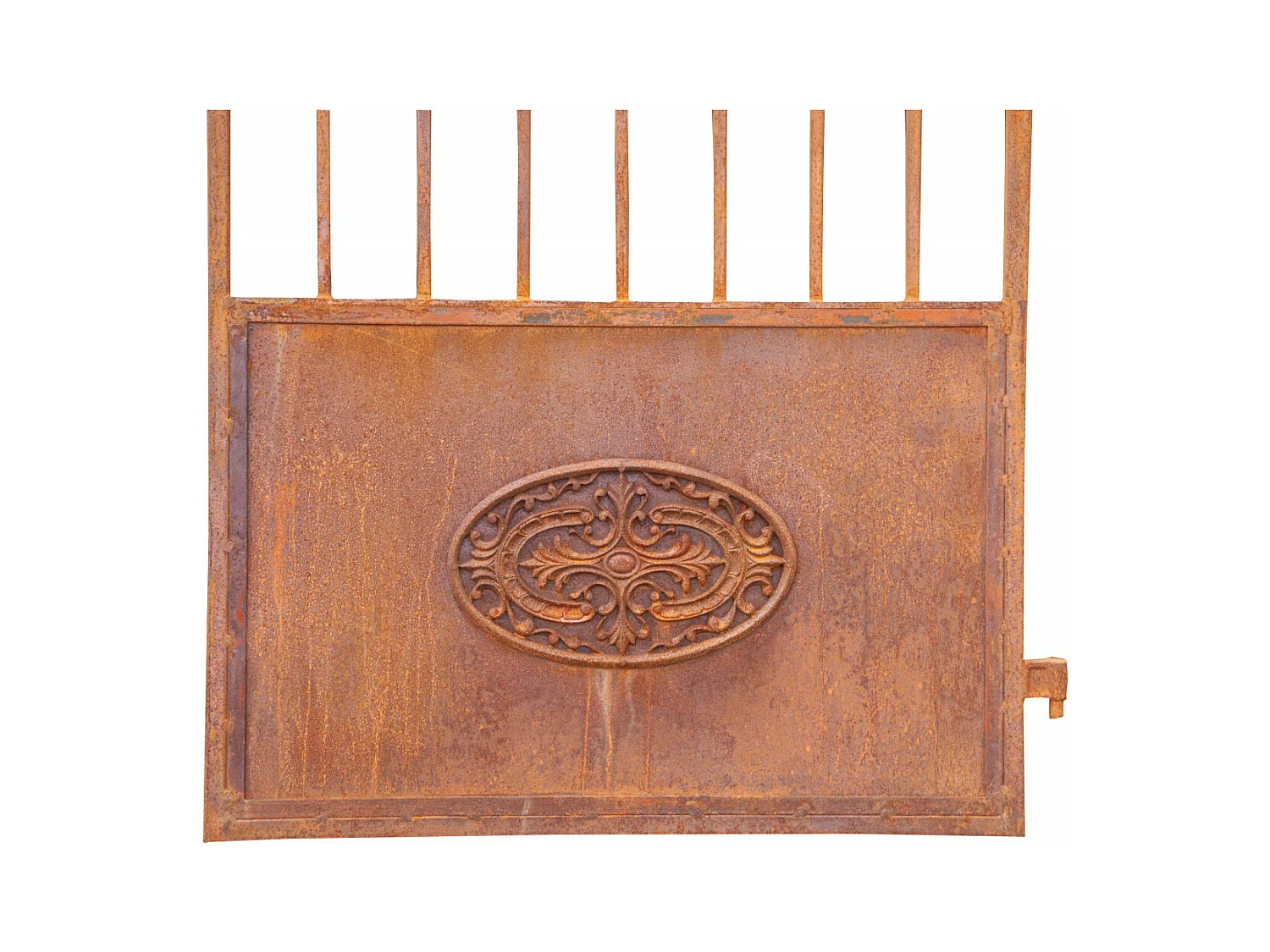 BISCOTTINI Portail en fer - Fer massif avec détails ornementaux anciens - Clôture en fer - Portail en métal - Porte décorative - Portail d'entrée  96x8x200 cm