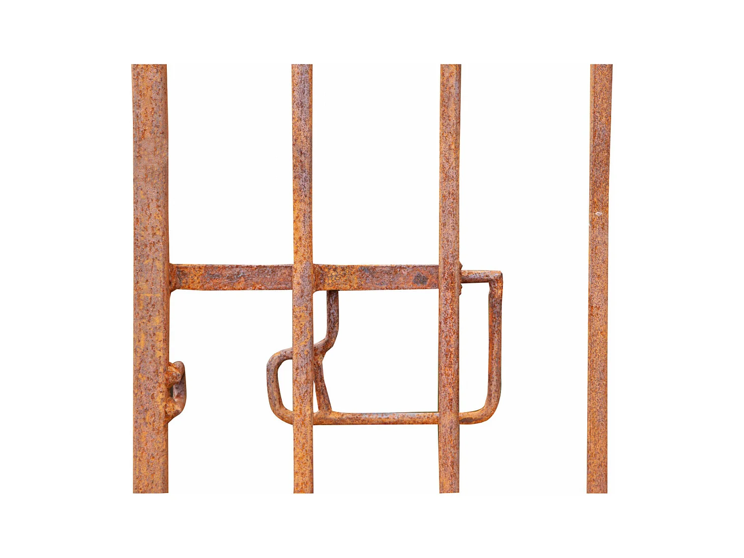 BISCOTTINI Portail en fer - Fer massif avec détails ornementaux anciens - Clôture en fer - Portail en métal - Porte décorative - Portail d'entrée  96x8x200 cm