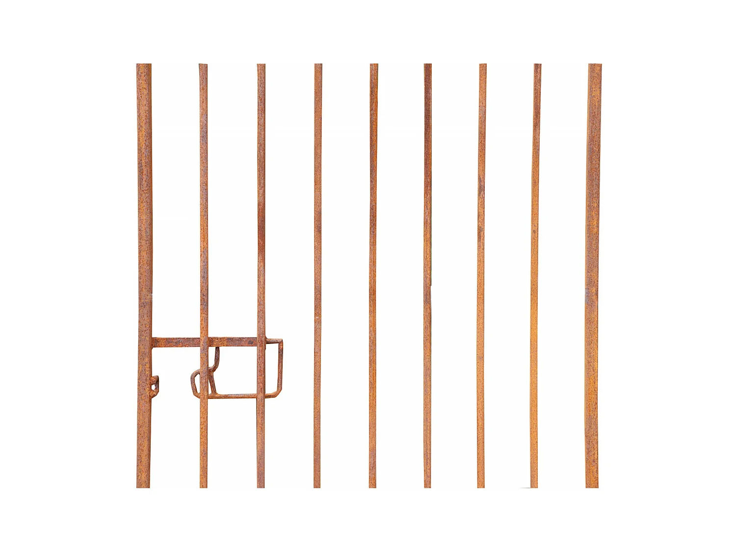 BISCOTTINI Portail en fer - Fer massif avec détails ornementaux anciens - Clôture en fer - Portail en métal - Porte décorative - Portail d'entrée  96x8x200 cm