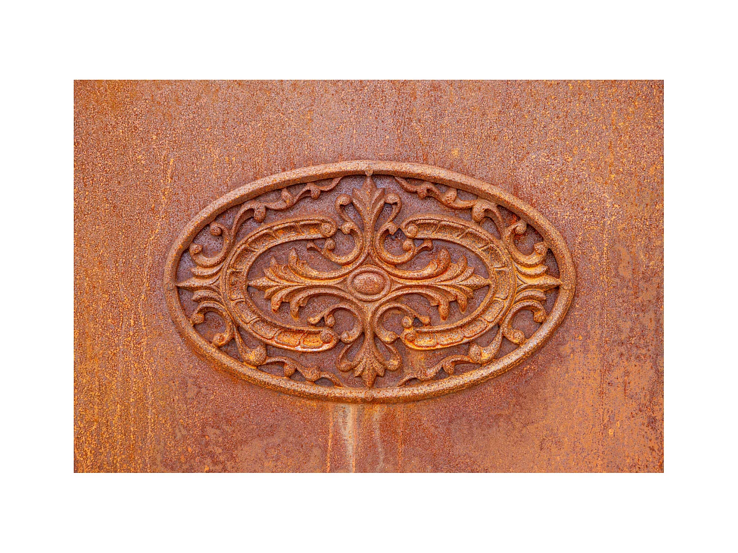 BISCOTTINI Portail en fer - Fer massif avec détails ornementaux anciens - Clôture en fer - Portail en métal - Porte décorative - Portail d'entrée  96x8x200 cm