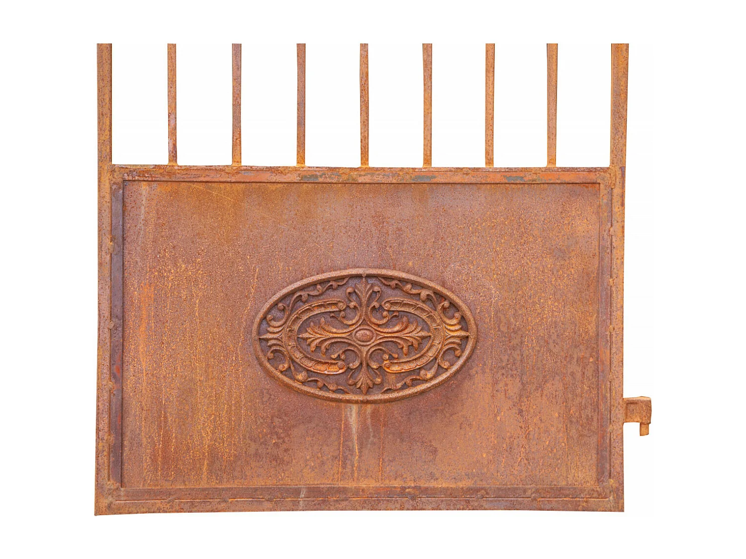 BISCOTTINI Portail en fer - Fer massif avec détails ornementaux anciens - Clôture en fer - Portail en métal - Porte décorative - Portail d'entrée  96x8x200 cm
