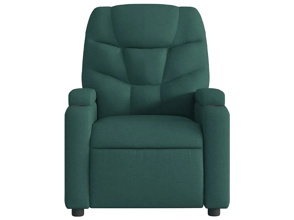 Fauteuil inclinable électrique Vert foncé Tissu