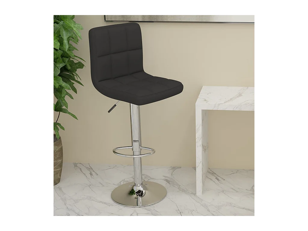 Tabouret de bar Noir Tissu
