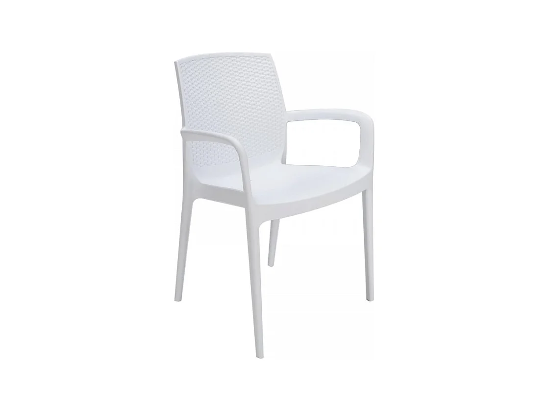 SET 2 POLTRONE Poly Rattan Braccioli per Giardino Bar Ristorante