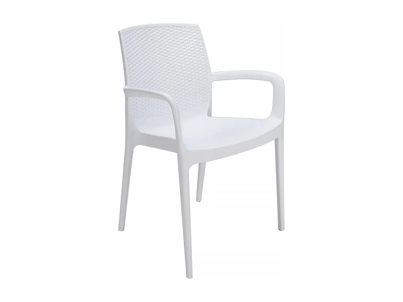 SET 2 POLTRONE Poly Rattan Braccioli per Giardino Bar Ristorante