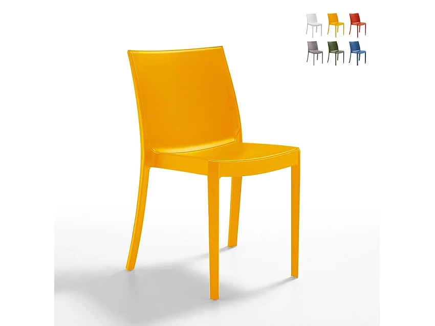 Silla apilable de para jardín, bar, restaurante, exterior Perla BICA