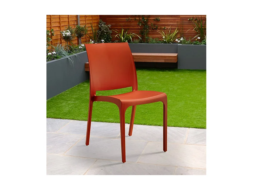 Chaise empilable bar restaurant jardin extérieur et intérieur Papavero