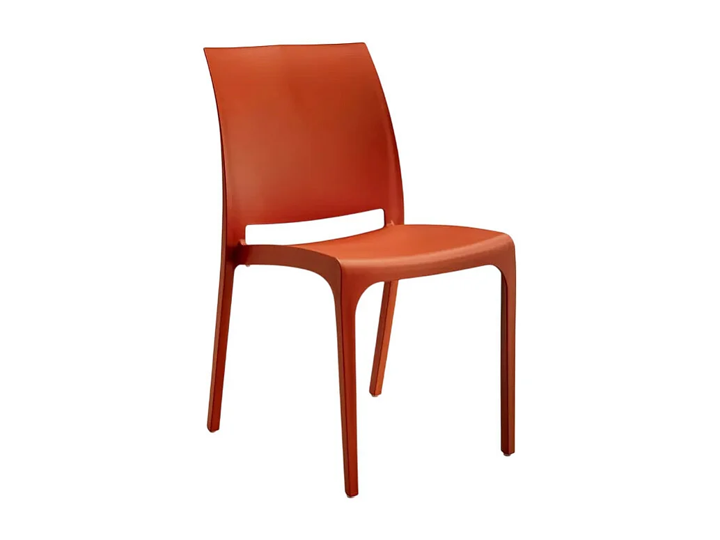 Chaise empilable bar restaurant jardin extérieur et intérieur Papavero