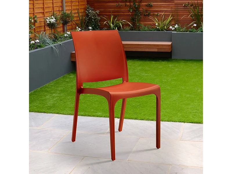 Chaise empilable bar restaurant jardin extérieur et intérieur Papavero