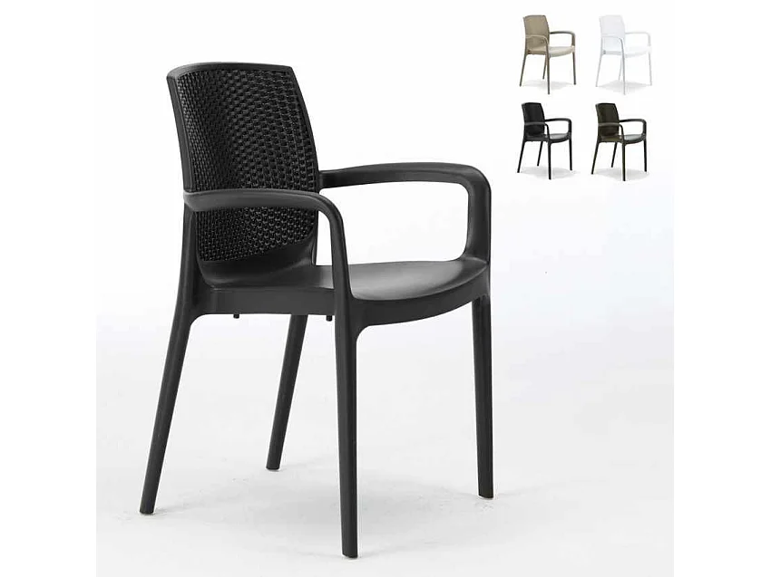 Silla de comedor con reposabrazos BOHÈME ARM para Hostelería Grand Soleil