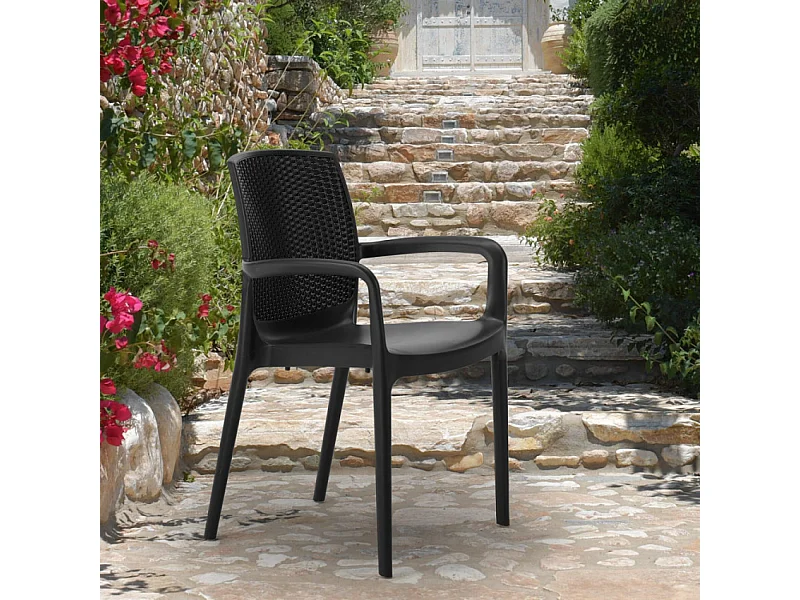 Silla de comedor con reposabrazos BOHÈME ARM para Hostelería Grand Soleil