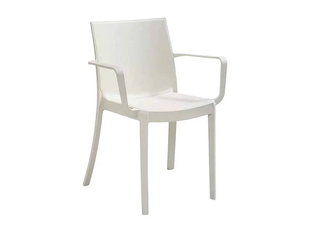 Silla apilable con reposabrazos para bar o jardín exterior Victoria BICA