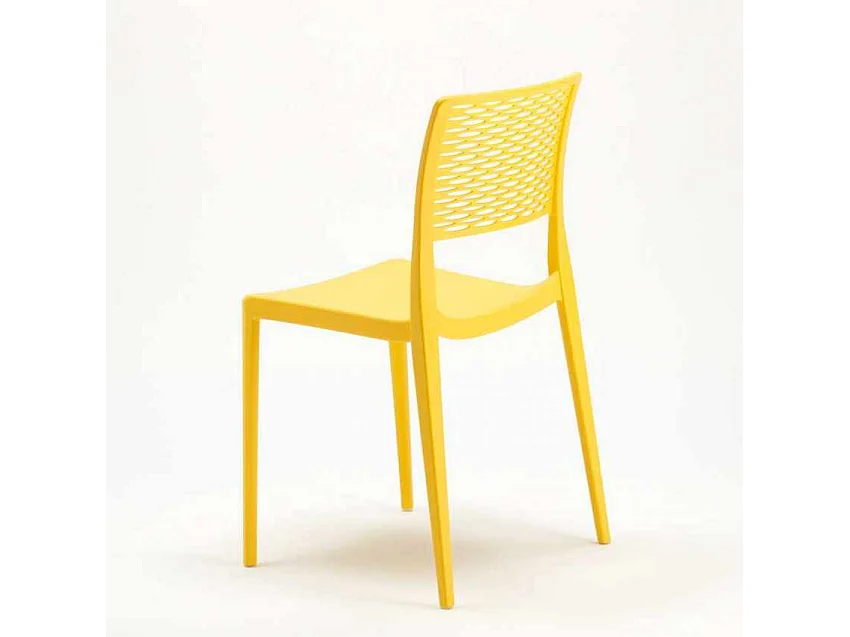 Sedia per cucina sala da pranzo giardino impilabile leggera Ranuncolo