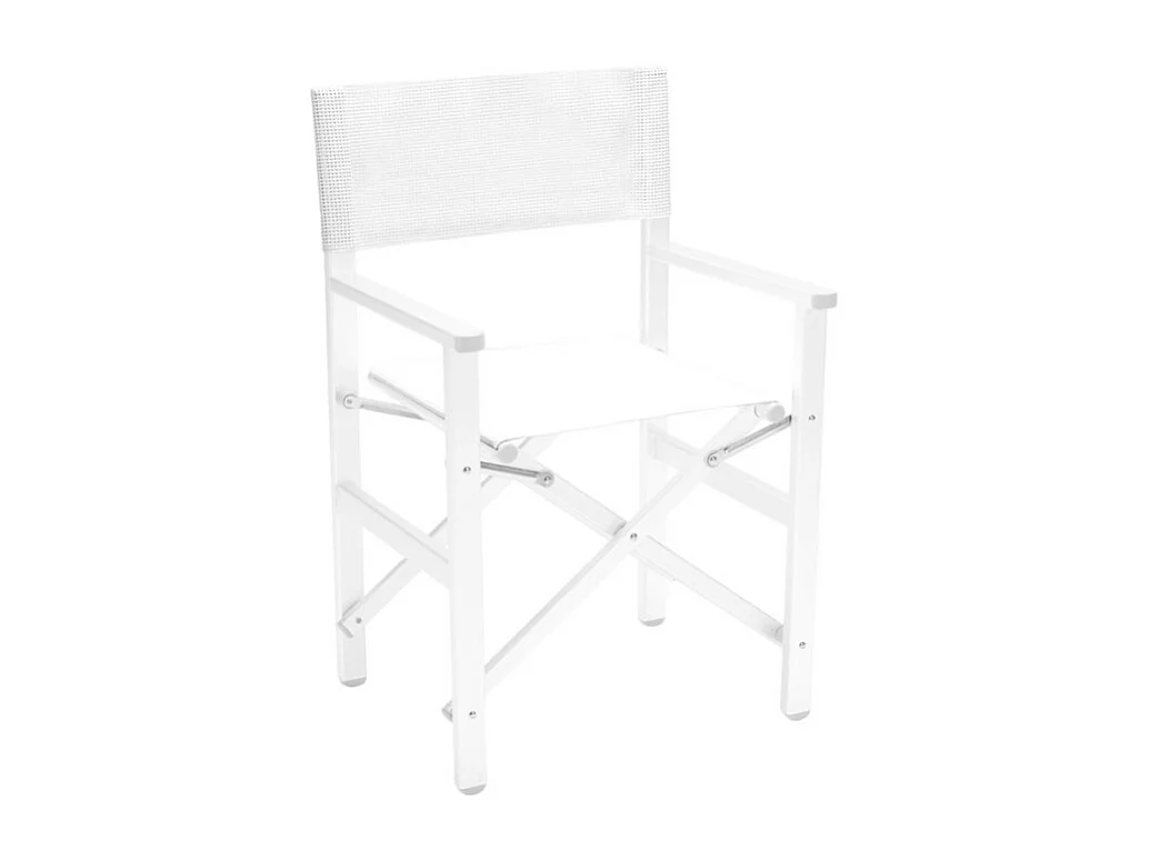 Silla de playa mar plegable aluminio textileno blanco Regista Gold White