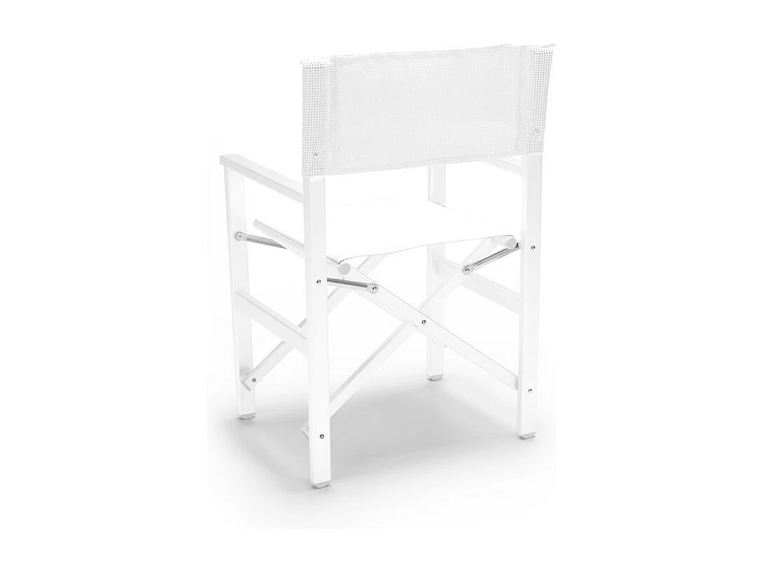 Silla de playa mar plegable aluminio textileno blanco Regista Gold White