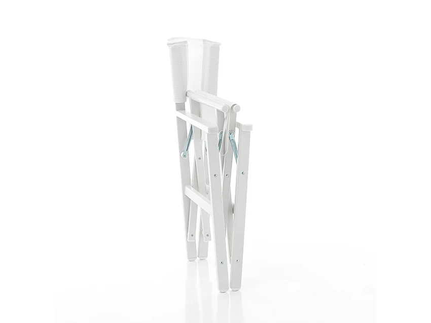 Silla de playa mar plegable aluminio textileno blanco Regista Gold White