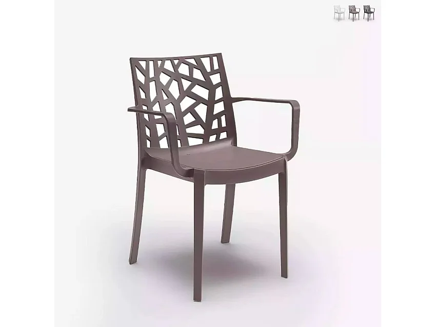 Silla de jardín exterior moderna con reposabrazos Matrix Armchair BICA