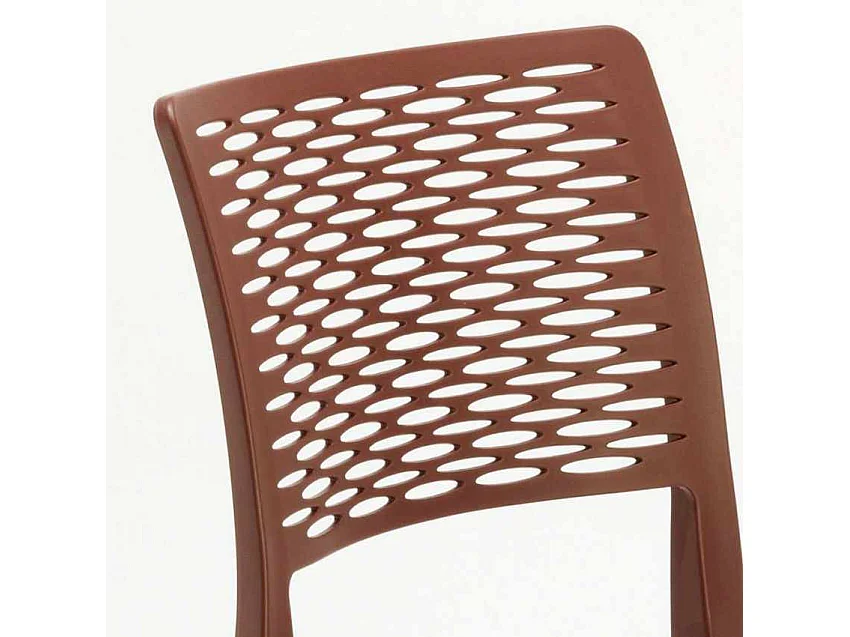 Silla Bar de Polipropileno para Cocina y Jardín Apilable Cross