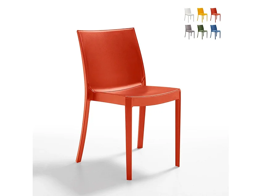 Silla apilable de para jardín, bar, restaurante, exterior Perla BICA