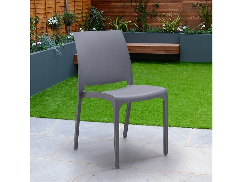 Chaise empilable bar restaurant jardin extérieur et intérieur Papavero