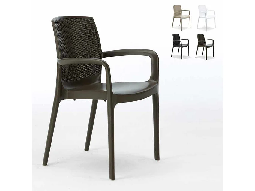 Silla de comedor con reposabrazos BOHÈME ARM para Hostelería Grand Soleil