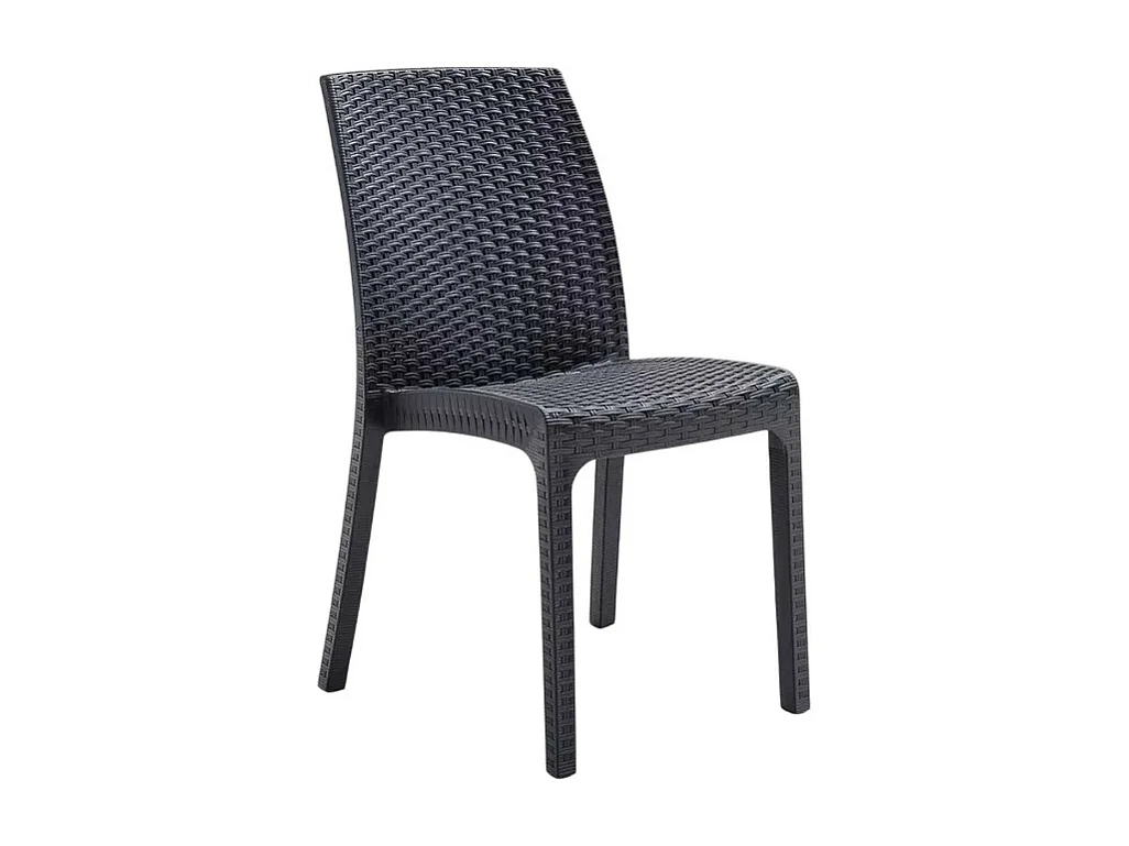 Silla apilable de mimbre para bar de jardín al aire libre Virginia BICA