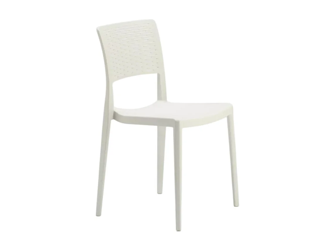 Silla Bar de Polipropileno para Cocina y Jardín Apilable Cross