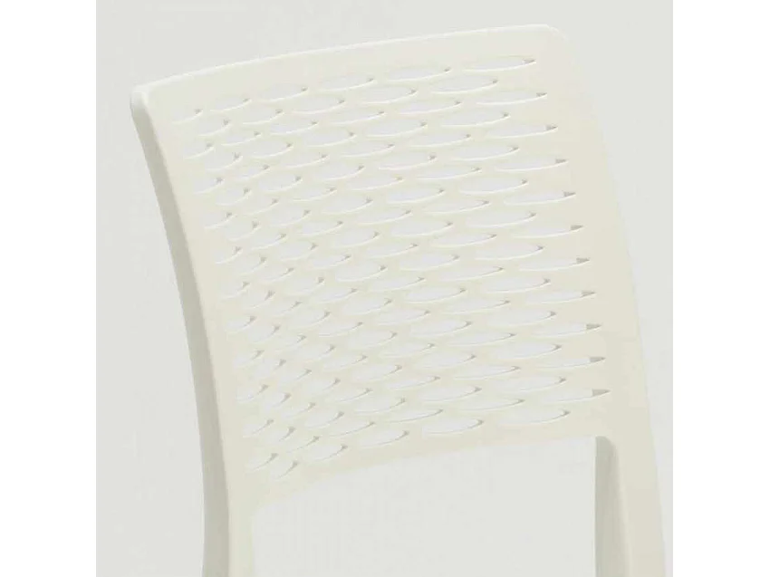 Silla Bar de Polipropileno para Cocina y Jardín Apilable Cross