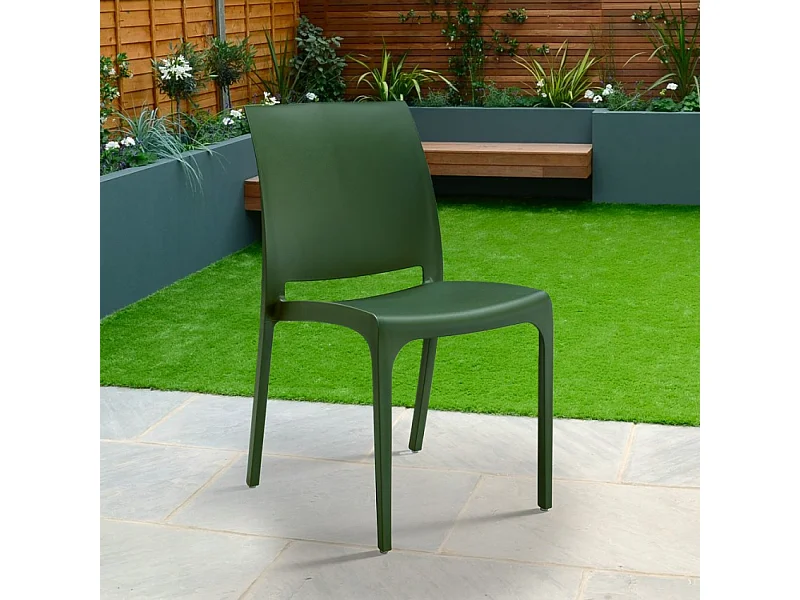 Chaise empilable bar restaurant jardin extérieur et intérieur Papavero