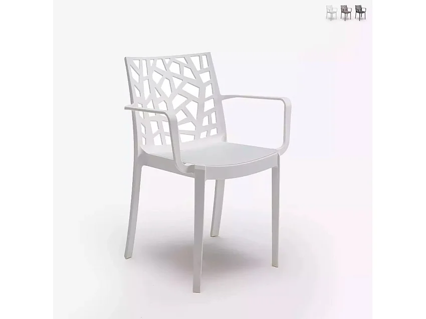 Silla de jardín exterior moderna con reposabrazos Matrix Armchair BICA