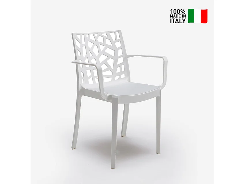 Silla de jardín exterior moderna con reposabrazos Matrix Armchair BICA
