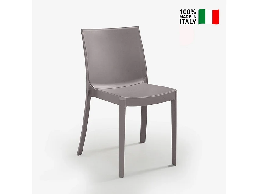 Silla apilable de para jardín, bar, restaurante, exterior Perla BICA