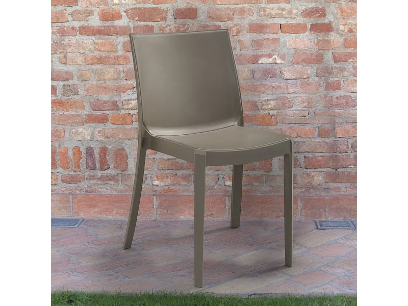 Silla apilable de para jardín, bar, restaurante, exterior Perla BICA
