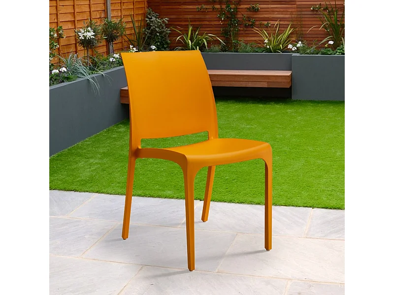 Chaise empilable bar restaurant jardin extérieur et intérieur Papavero